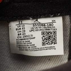 مملوكة مسبقًا Air Jordans Jordan 1 Retro Electro Orange Size 45 Multicolor Leather High Top Sneakers