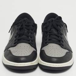 مملوكة مسبقًا Air Jordans Jordan 1 Retro Golf Shadow Size 46 Black/Grey Leather Low Top Sneakers
