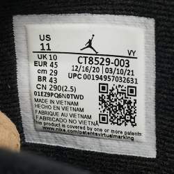 Pre Owned Air Jordans Jordan 6 Retro Electric Green Size 45 Black Durabuck Leather High Top Sneakers