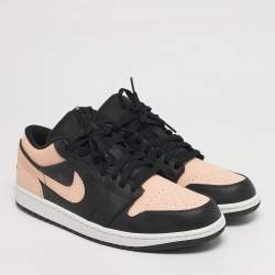 مملوكة مسبقًا حذاء رياضي إير جوردانز جوردان 1 منخفض بريد تو جلد أسود/أحمر مقاس 45