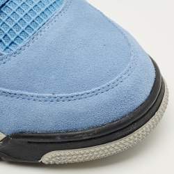 Pre Owned حذاء رياضي إير جوردن جوردن 4 ريترو بريد جلد أسود مقاس 45