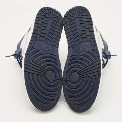 Pre Owned Air Jordans Jordan 1 Retro CO.JP Midnight Navy Size 45 Multicolor Nubuck and Leather High Top Sneakers