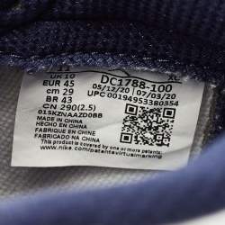 Pre Owned Air Jordans Jordan 1 Retro CO.JP Midnight Navy Size 45 Multicolor Nubuck and Leather High Top Sneakers