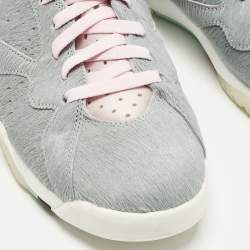 Pre Owned حذاء رياضي إير جوردانز جوردان 7 ريترو رفلكشن أوف أ تشامبيون جلد صناعي فضي مقاس 47.5