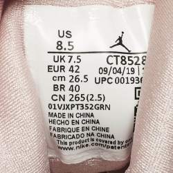 Pre Owned حذاء رياضي إير جوردانز جوردان 7 ريترو رفلكشن أوف أ تشامبيون جلد صناعي فضي مقاس 47.5