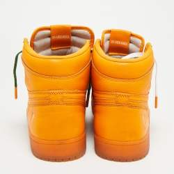 Pre Owned حذاء رياضي إير جوردن جوردان 1 ريترو هاي جاتوريد أورانج ليد برتقالي مخصر مقاس 46