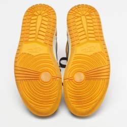 Pre Owned Air Jordans Jordan 1 Retro OG Taxi Size 38.5 Multicolor Leather High Top Sneakers