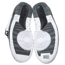 Pre Owned Air Jordan 2 White/Black Leather And Rubber Wing It Lace Up Sneakers Size 42.5