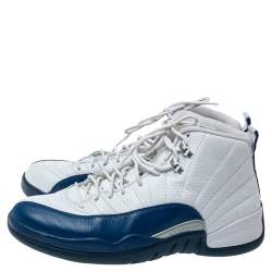 Pre Owned Air Jordan 12 Retro French Blue 2016 Leather Sneakers Size 45