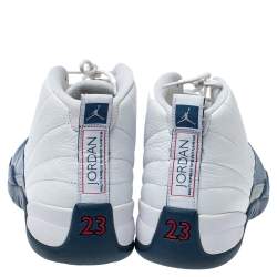 Pre Owned Air Jordan 12 Retro French Blue 2016 Leather Sneakers Size 45