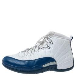 Pre Owned Air Jordan 12 Retro French Blue 2016 Leather Sneakers Size 45