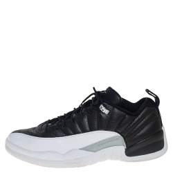 Air Jordan 12 Retro Low Black/White Playoffs Sneakers Size 47.5
