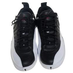 Air Jordan 12 Retro Low Black/White Playoffs Sneakers Size 47.5