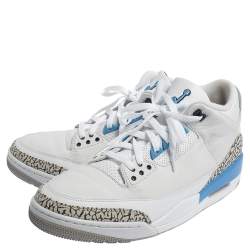 Air Jordan 3 Retro UNC Carolina Blue Sneakers Size 47.5