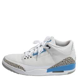 Air Jordan 3 Retro UNC Carolina Blue Sneakers Size 47.5