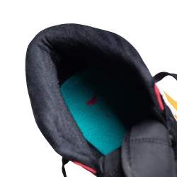 Pre Owned Air Jordan Multicolor Leather Air Jordan 1 Mid High Toe Sneakers Size 44.5