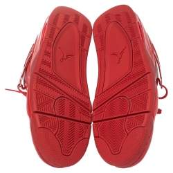 Pre Owned Air Jordan 4 Red Patent Leather 11Lab4 Sneaker Size 46