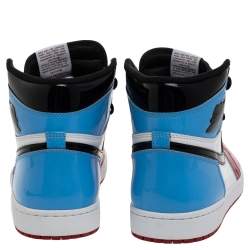 Pre Owned Air Jordan Multicolor Leather Air Jordan 1 Retro High OG  Fearless Sneakers Size 45