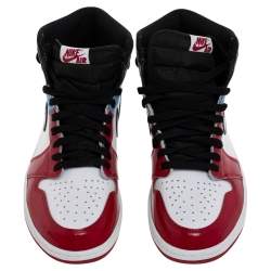 Pre Owned Air Jordan Multicolor Leather Air Jordan 1 Retro High OG  Fearless Sneakers Size 45