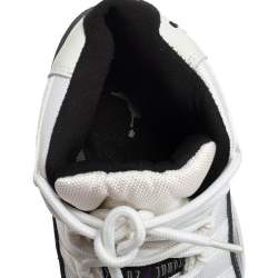 Air Jordan Black/White Fabric and Patent Leather Jordan 11 Retro Concord Sneakers Size 41