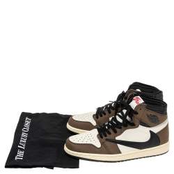 Air Jordan Multicolor Leather 1 Retro COJP High Top Sneakers Size 43