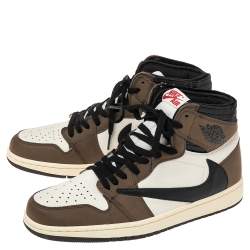 Air Jordan Multicolor Leather 1 Retro COJP High Top Sneakers Size 43
