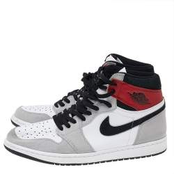 Pre Owned Air Jordan Tricolor Suede And Leather Air Jordan 1 OG High Top Sneakers Size 47