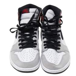 Pre Owned Air Jordan Tricolor Suede And Leather Air Jordan 1 OG High Top Sneakers Size 47