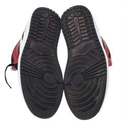 Pre Owned Air Jordan Tricolor Suede And Leather Air Jordan 1 OG High Top Sneakers Size 47