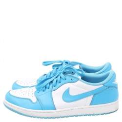Air Jordans University Blue-White Leather Dunk Low Top Sneakers Size  47