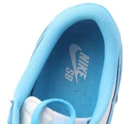 Air Jordans University Blue-White Leather Dunk Low Top Sneakers Size  47