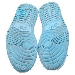 Air Jordans University Blue-White Leather Dunk Low Top Sneakers Size  47