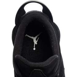 Air Jordan Black Suede Chrome Jordan 6 Retro Low Sneakers Size 42.5