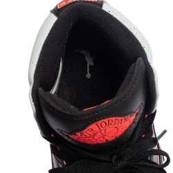 Pre Owned Air Jordan 2 Multicolor Leather Lace Up Retro Sneakers Size 42