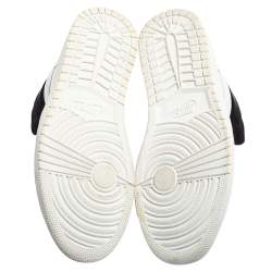 Air Jordan 1 White/Black Nubuck and Leather Retro High Equality Sneakers Size 47.5