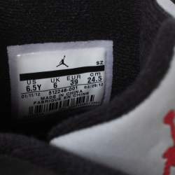 Air Jordan Black Suede And Leather Son of Mars Cement High Top Sneakers Size 39