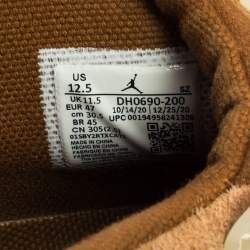 Jordan 6 Travis Scott British Beige Suede Khaki Sneakers Size  47