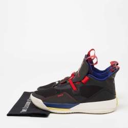 Pre Owned Air Jordans Multicolor Mesh And Leather Tech Pack Sneakers Size 45