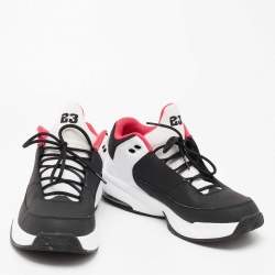 Air Jordan Black/White Leather Max Aura 3 Sneakers Size 44