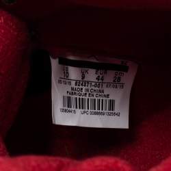 Pre Owned Jordan Black Nubuck Leather Air Jordan 5 Retro Supreme High Top Sneakers Size 44