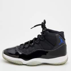 Air Jordan Black Fabric And Patent Leather Jordan 11 Retro Concord Sneakers Size 44