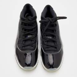 Air Jordan Black Fabric And Patent Leather Jordan 11 Retro Concord Sneakers Size 44