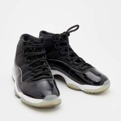 Air Jordan Black Fabric And Patent Leather Jordan 11 Retro Concord Sneakers Size 44