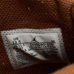 Air Jordan x Travis Scott Brown Suede And Canvas Air Jordan 6 Retro Sneakers Size 47