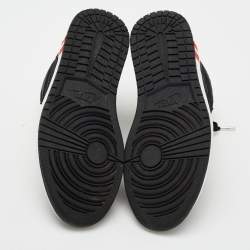 Air Jordans Black Fabric Air Jordan 1 Paris Saint Germain Retro High Sneakers Size 41