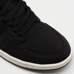 Air Jordans Black Fabric Air Jordan 1 Paris Saint Germain Retro High Sneakers Size 41
