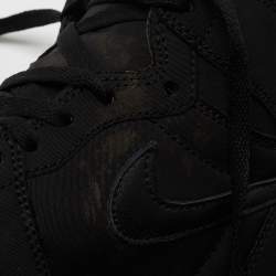 Air Jordans Black Fabric Air Jordan 1 Paris Saint Germain Retro High Sneakers Size 41