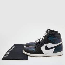 Pre Owned Air Jordans Multicolor Leather Air Jordan 1 Retro High Top Sneakers Size 45
