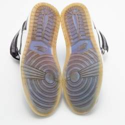 Pre Owned Air Jordans Multicolor Leather Air Jordan 1 Retro High Top Sneakers Size 45