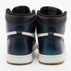 Pre Owned Air Jordans Multicolor Leather Air Jordan 1 Retro High Top Sneakers Size 45